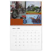 Calendrier Choppers à moto classique (Mar 2026)