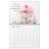 Calendrier chrétien Écriture biblique pour les chr (Jan 2027)