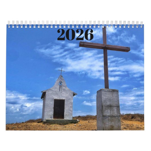 Calendrier christian cross 2026 calendar (Protection)