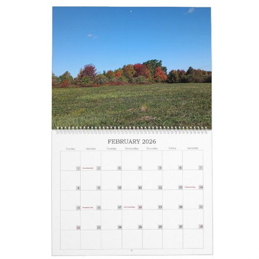 Calendrier Christian events calendar country scene (Feb 2026)