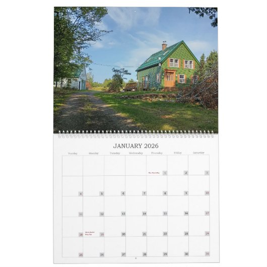 Calendrier Christian events calendar country scene (Jan 2026)