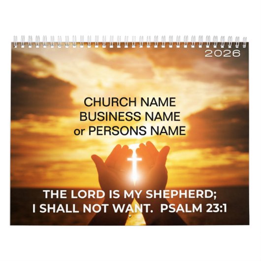 Calendrier Christian Inspirational 2026 Calendar (Protection)