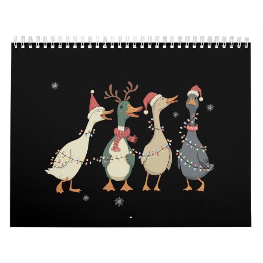 Calendrier Christmas Lights Ducks Funny Animals Farm Lover (Protection)