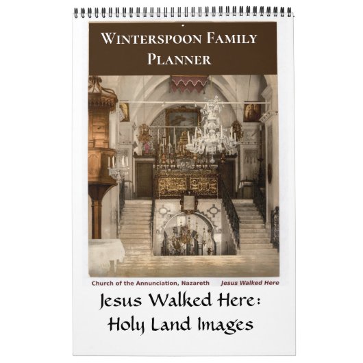 Calendrier Church Family Holy Land Planner (Protection)