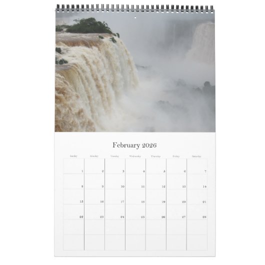 Calendrier chutes d'iguazú (Feb 2026)
