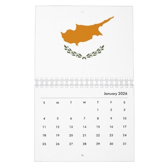 Calendrier Chypre (Jan 2026)