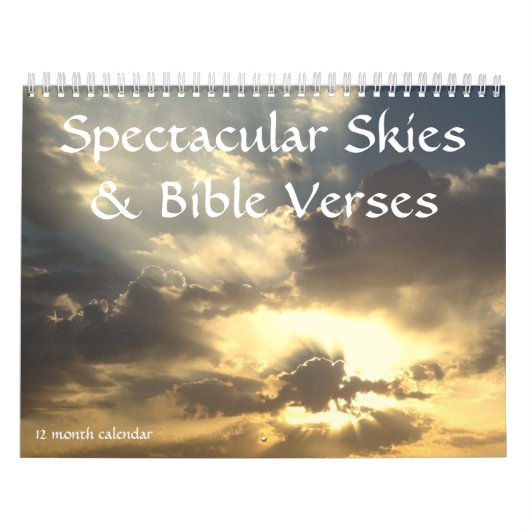Calendrier Ciels spectaculaires & Versets bibliques Calendrie (Protection)