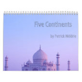 Calendrier Cinq continents par Patrick Niddrie (Protection)