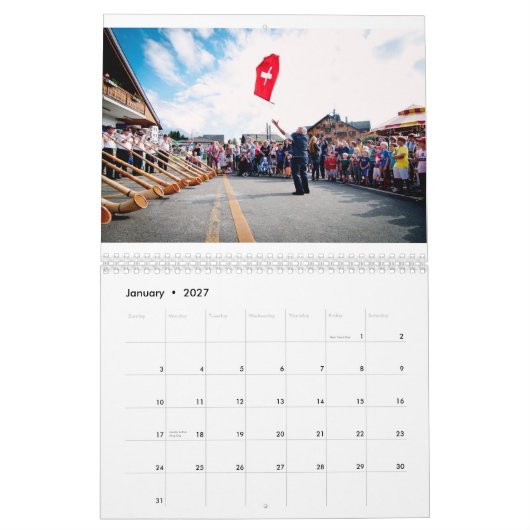 Calendrier Cinq continents par Patrick Niddrie (Jan 2027)
