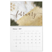 Calendrier Citation de texte personnalisée rustique, Noël & n (Feb 2027)