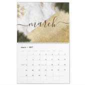 Calendrier Citation de texte personnalisée rustique, Noël & n (Mar 2027)