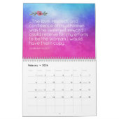 Calendrier Citation féministe inspirante Aquarelle Art (Feb 2026)