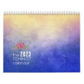 Calendrier Citation féministe inspirante Aquarelle Art (Protection)