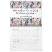 Calendrier Citation Inspirationnelle Stylish Botanical Floral (Feb 2027)