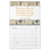 Calendrier Citation Inspirationnelle Stylish Botanical Floral (Jan 2027)