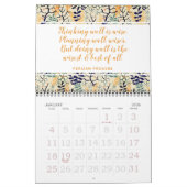 Calendrier Citation Inspirationnelle Stylish Botanical Floral (Jan 2026)