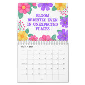 Calendrier Citation Motivationnelle Décor Dopamine Inspiratio (Mar 2027)