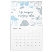 Calendrier Citations amusantes de Mahjong 2025 (Jan 2026)