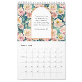 Calendrier Citations bibliques entièrement modifiables Modèle (Mar 2026)