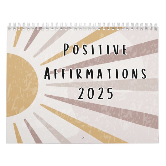 Calendrier Citations d'Affirmations Positives Boho 2025 (Protection)