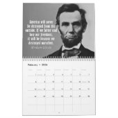 Calendrier Citations de Abe Lincoln avec photo (Feb 2026)