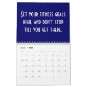 Calendrier Citations de motivation de forme physique (Mar 2026)