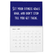 Calendrier Citations de motivation de forme physique (Mar 2027)