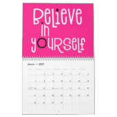 Calendrier Citations de position Good Vibes rose blanc 2022 (Mar 2027)