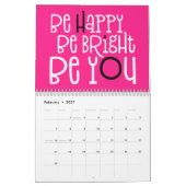 Calendrier Citations de position Good Vibes rose blanc 2022 (Feb 2027)
