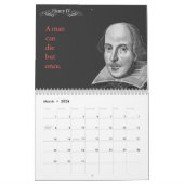 Calendrier Citations de Shakespeare.  2014 (Mar 2026)