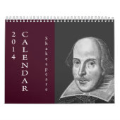 Calendrier Citations de Shakespeare.  2014 (Protection)