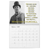 Calendrier Citations de Winston Churchill (Feb 2027)