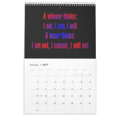 Calendrier Citations d'encouragement de 12 mois (Jan 2027)