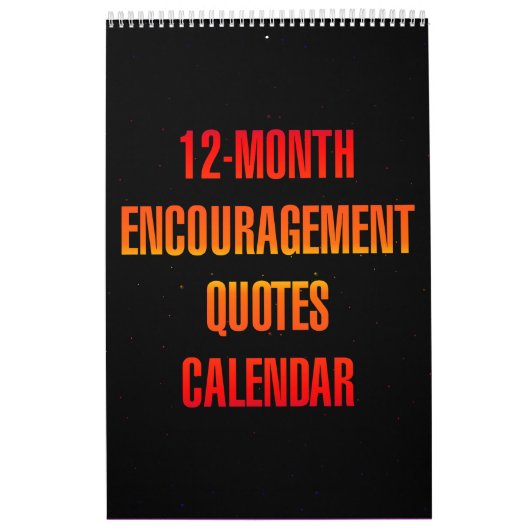 Calendrier Citations d'encouragement de 12 mois (Protection)