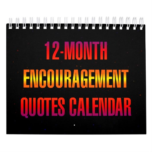 Calendrier Citations d'encouragement de 12 mois (Protection)