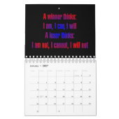 Calendrier Citations d'encouragement de 12 mois (Jan 2027)