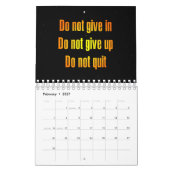 Calendrier Citations d'encouragement de 12 mois (Feb 2027)