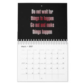 Calendrier Citations d'encouragement de 12 mois (Mar 2027)
