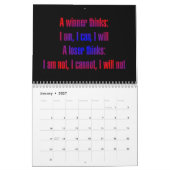 Calendrier Citations d'encouragement sur 12 mois (Jan 2027)