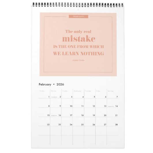 Calendrier Citations d'inspiration (Feb 2026)