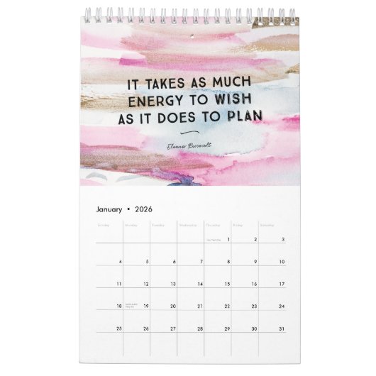 Calendrier Citations d'inspiration (Jan 2026)