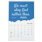 Calendrier Citations d'inspiration | Typographie 2026 Christi (Mar 2027)