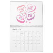 Calendrier Citations drôles de filles roses (Feb 2027)