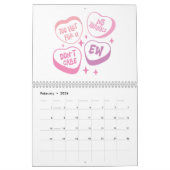 Calendrier Citations drôles de filles roses (Feb 2026)