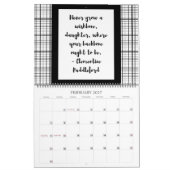 Calendrier Citations en noir et blanc (Feb 2027)