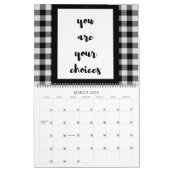 Calendrier Citations en noir et blanc (Mar 2026)