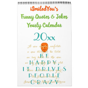 Calendrier Citations et blagues amusantes Humour 2024 Custom 