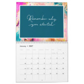 Calendrier Citations Inspirationnelles Abstraites de la peint (Jan 2027)