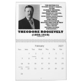 Calendrier Citations inspirées de Theodore Roosevelt (Feb 2027)
