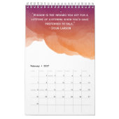 Calendrier Citations mensuelles de motivation du crépuscule m (Feb 2027)